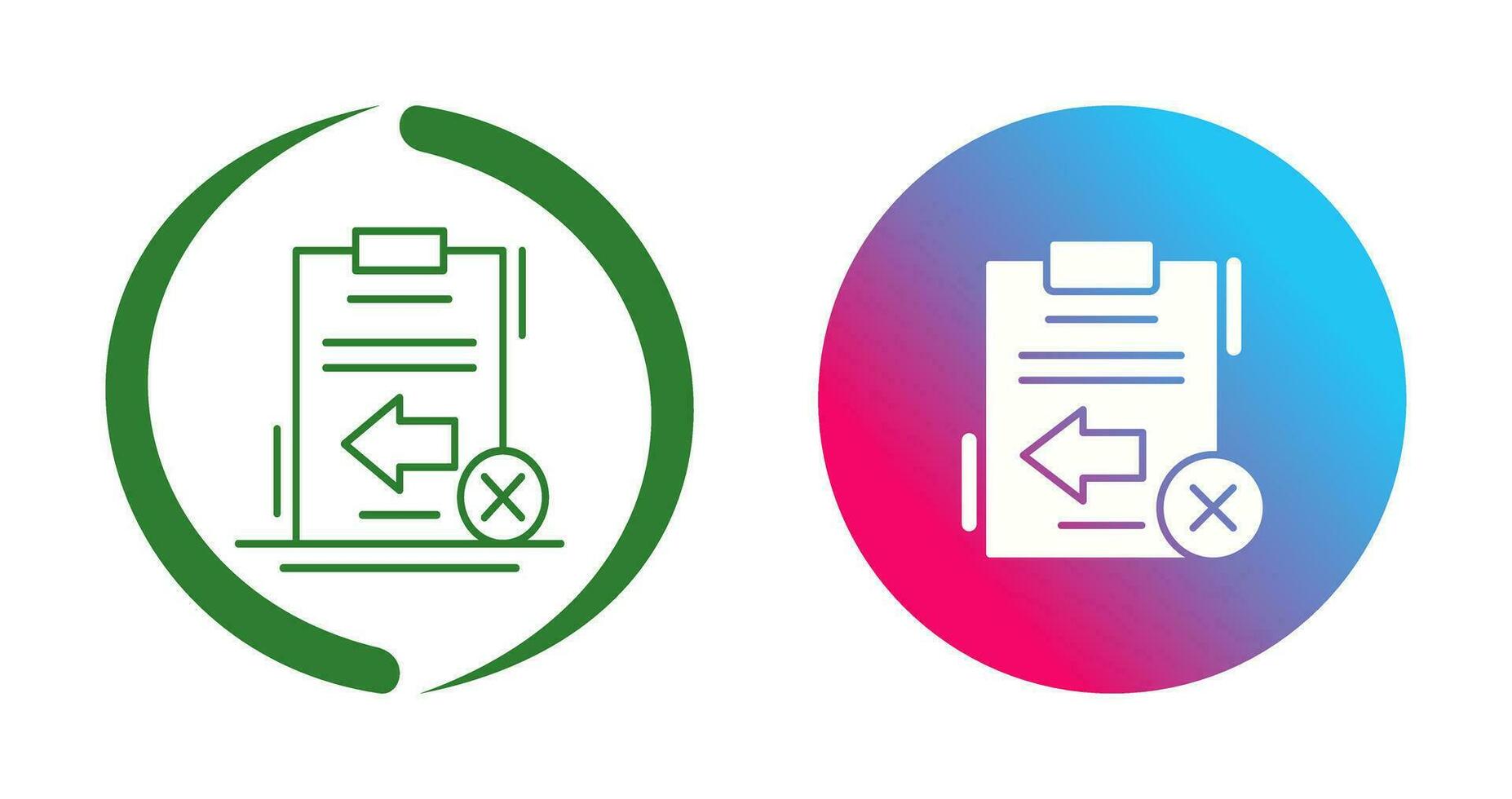 Return Failed Vector Icon