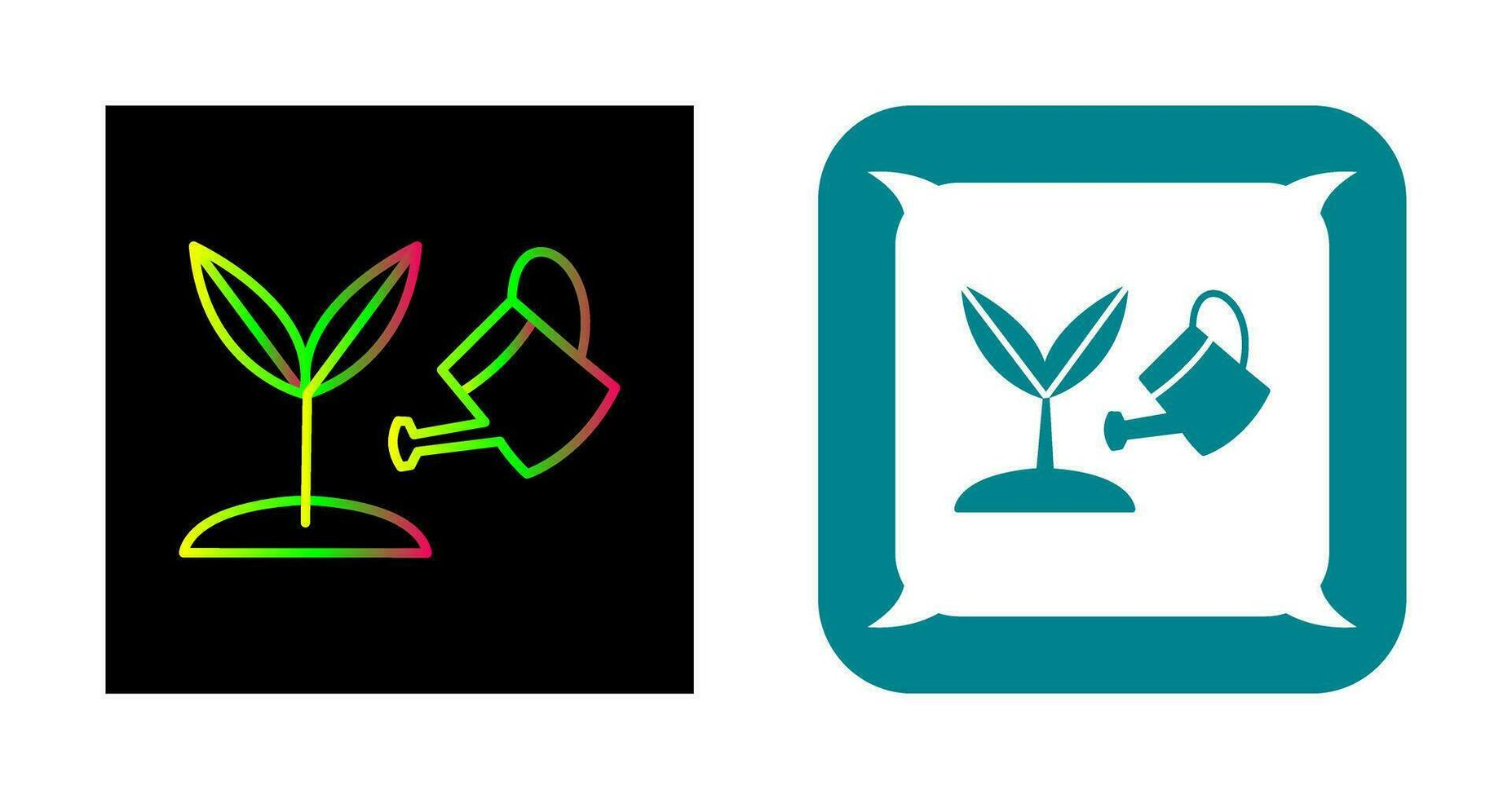 icono de vector de planta en crecimiento