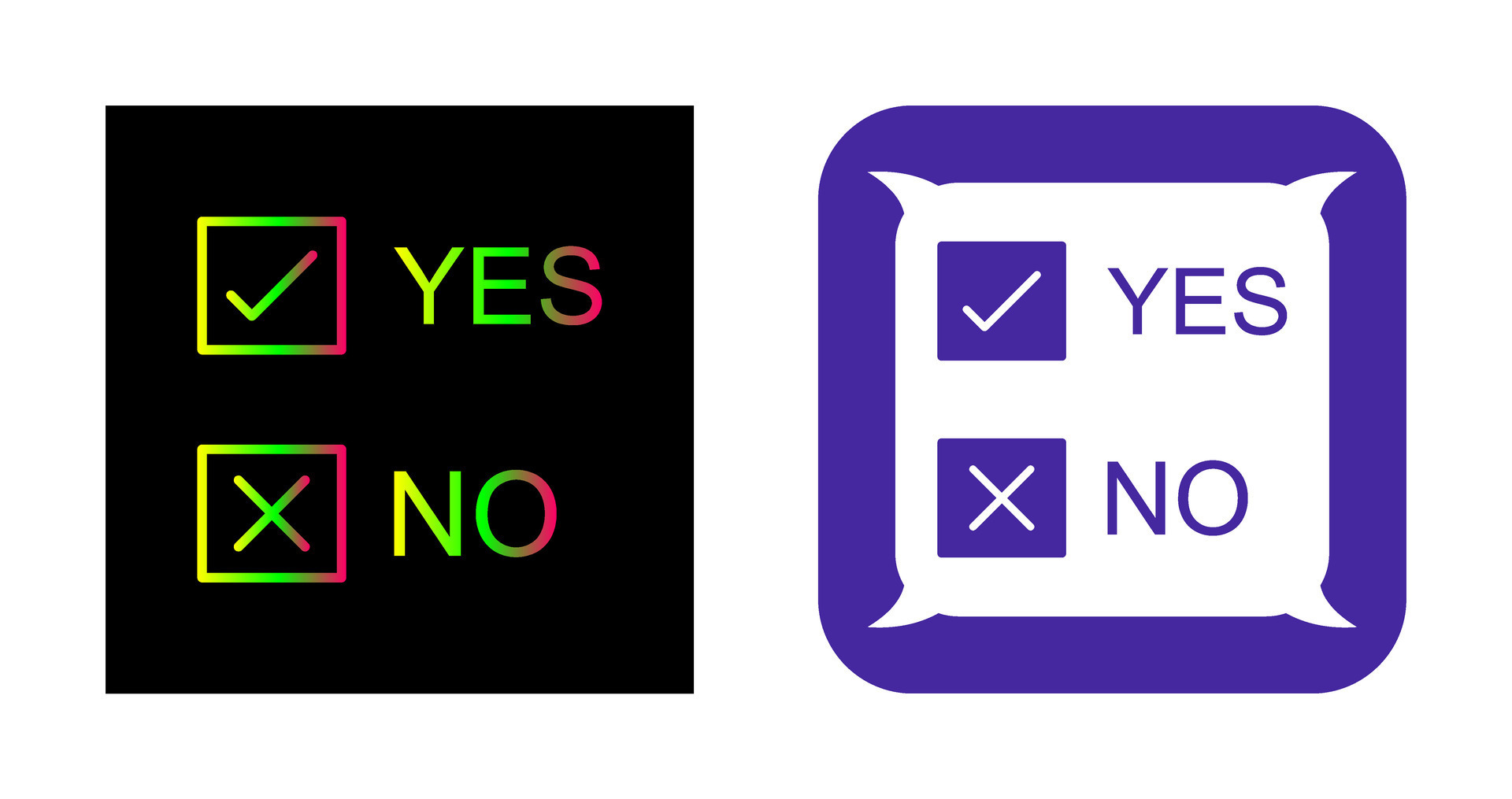Yes No Option Vector Icon 33996250 Vector Art at Vecteezy