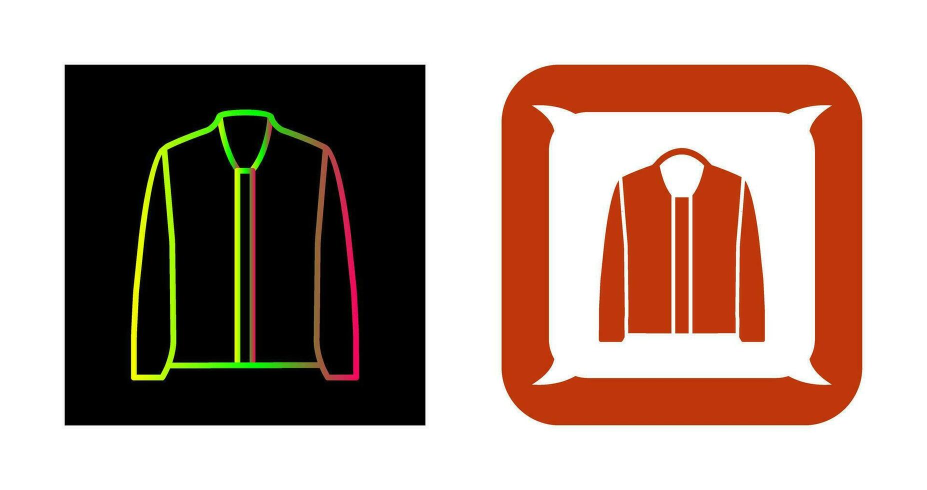 icono de vector de chaqueta