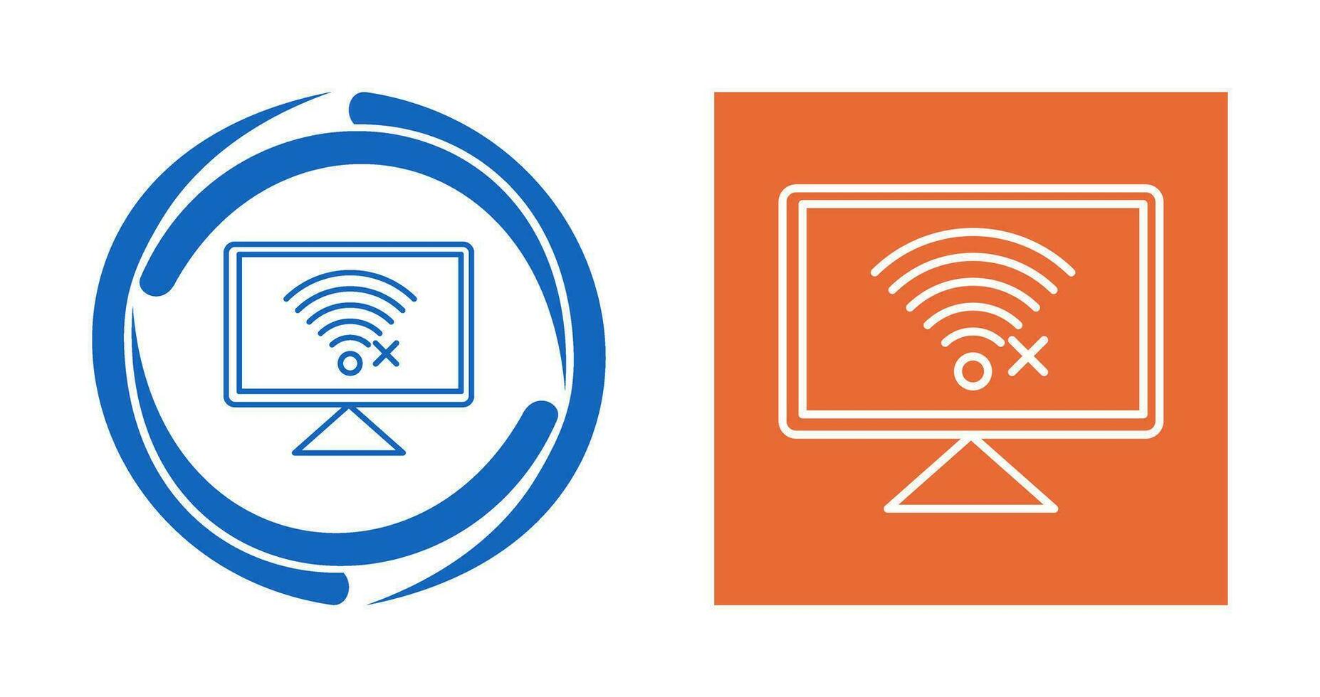 Disconnected Network Vector Icon