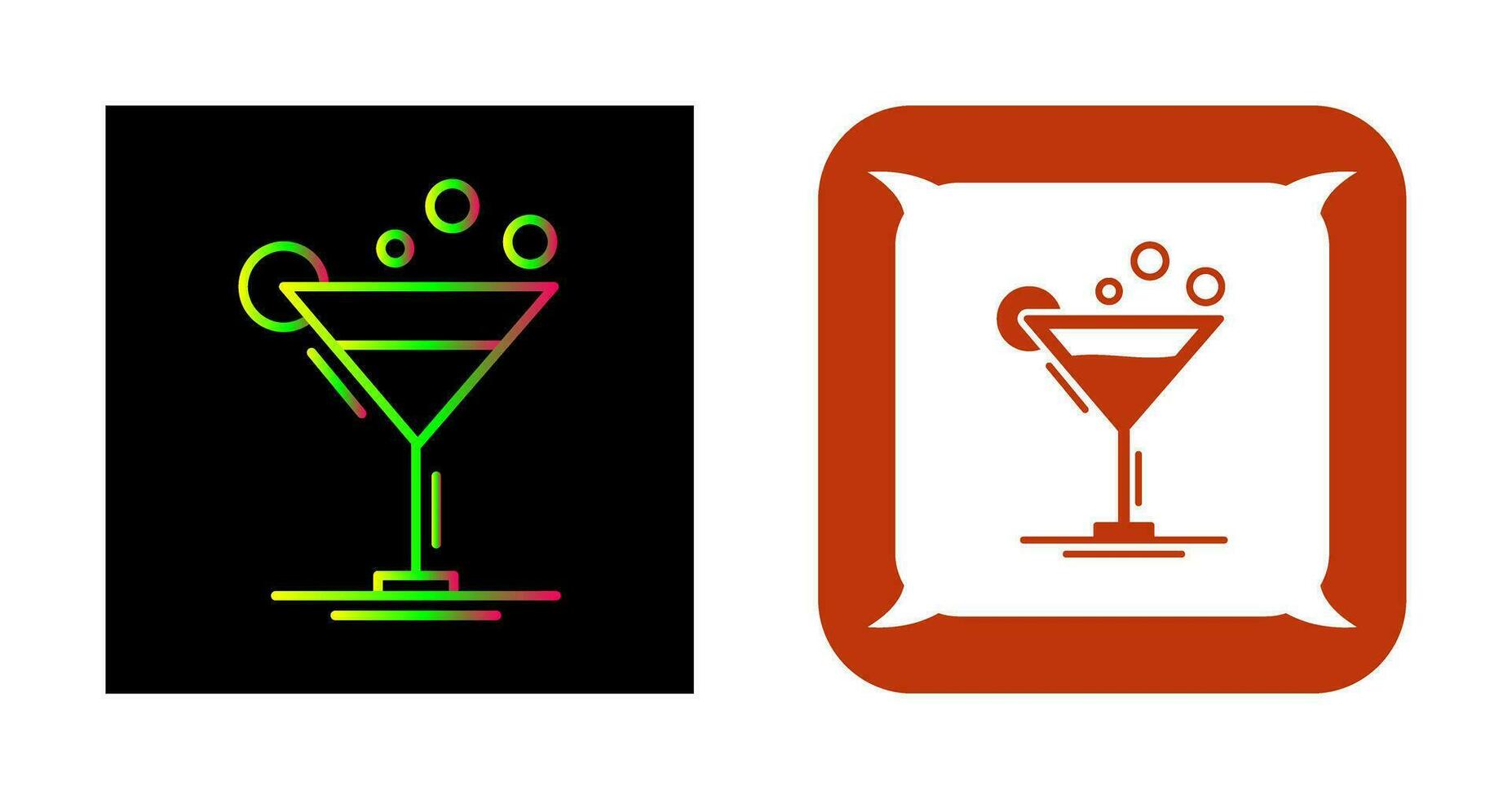 icono de vector de coctel