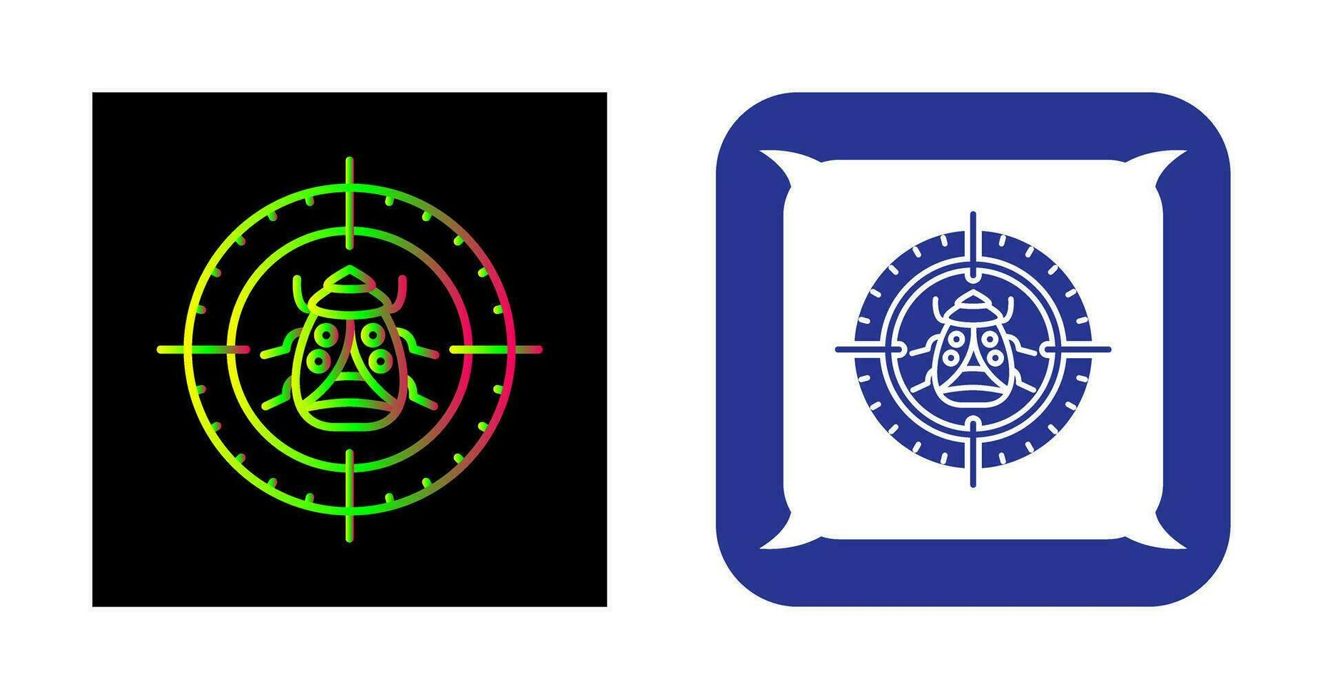 Bug Target Vector Icon