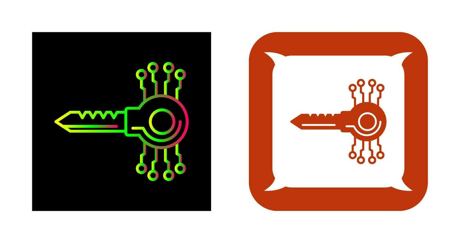 Key Code Vector Icon
