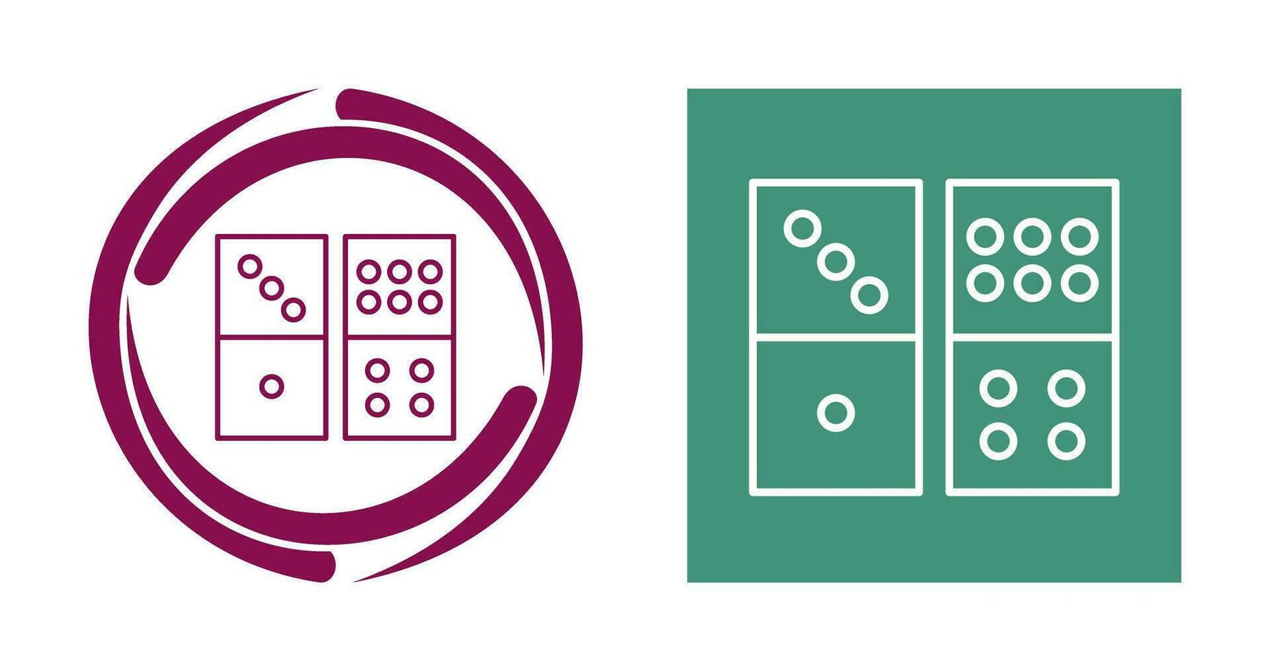 Domino Game Vector Icon