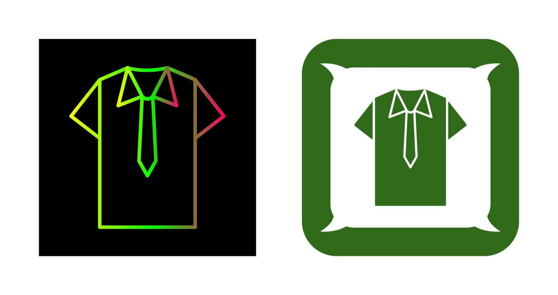 icono de vector de camisa y corbata