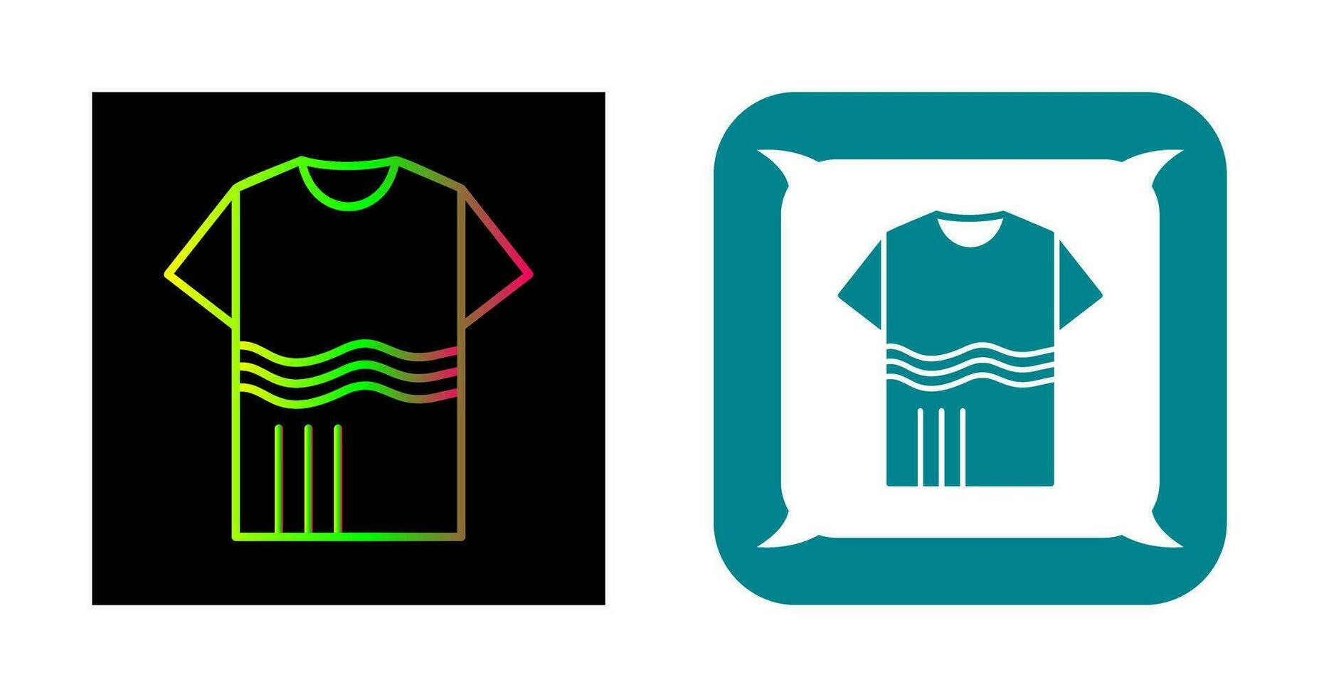 T Shirt with lines Vector Icon