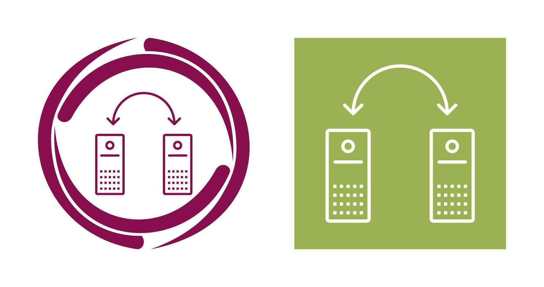 Unique Connected Systems Vector Icon