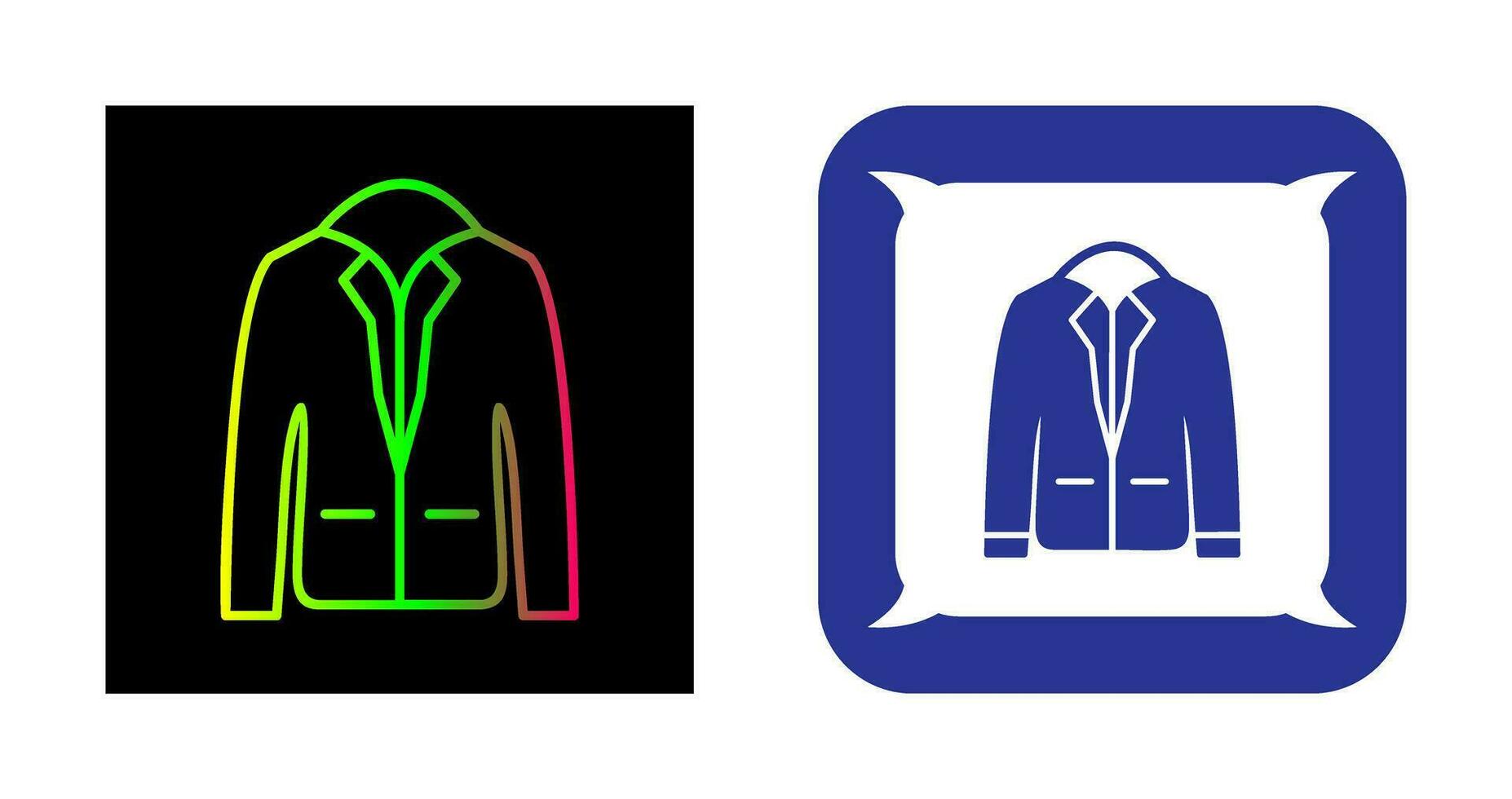 icono de vector de chaqueta elegante