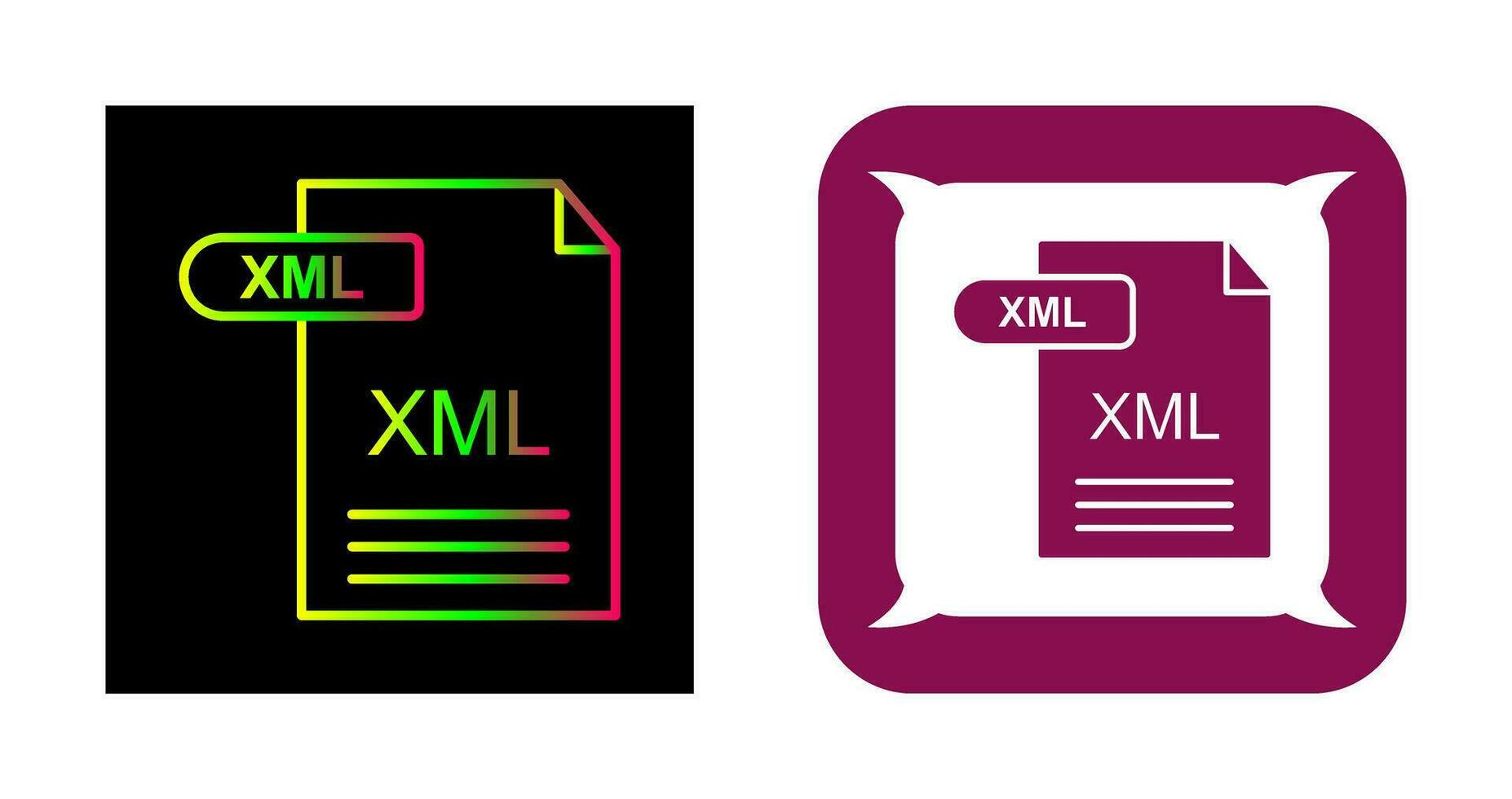 XML Vector Icon