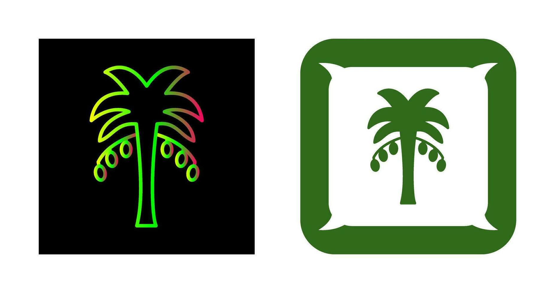 Coconut trees Vector Icon