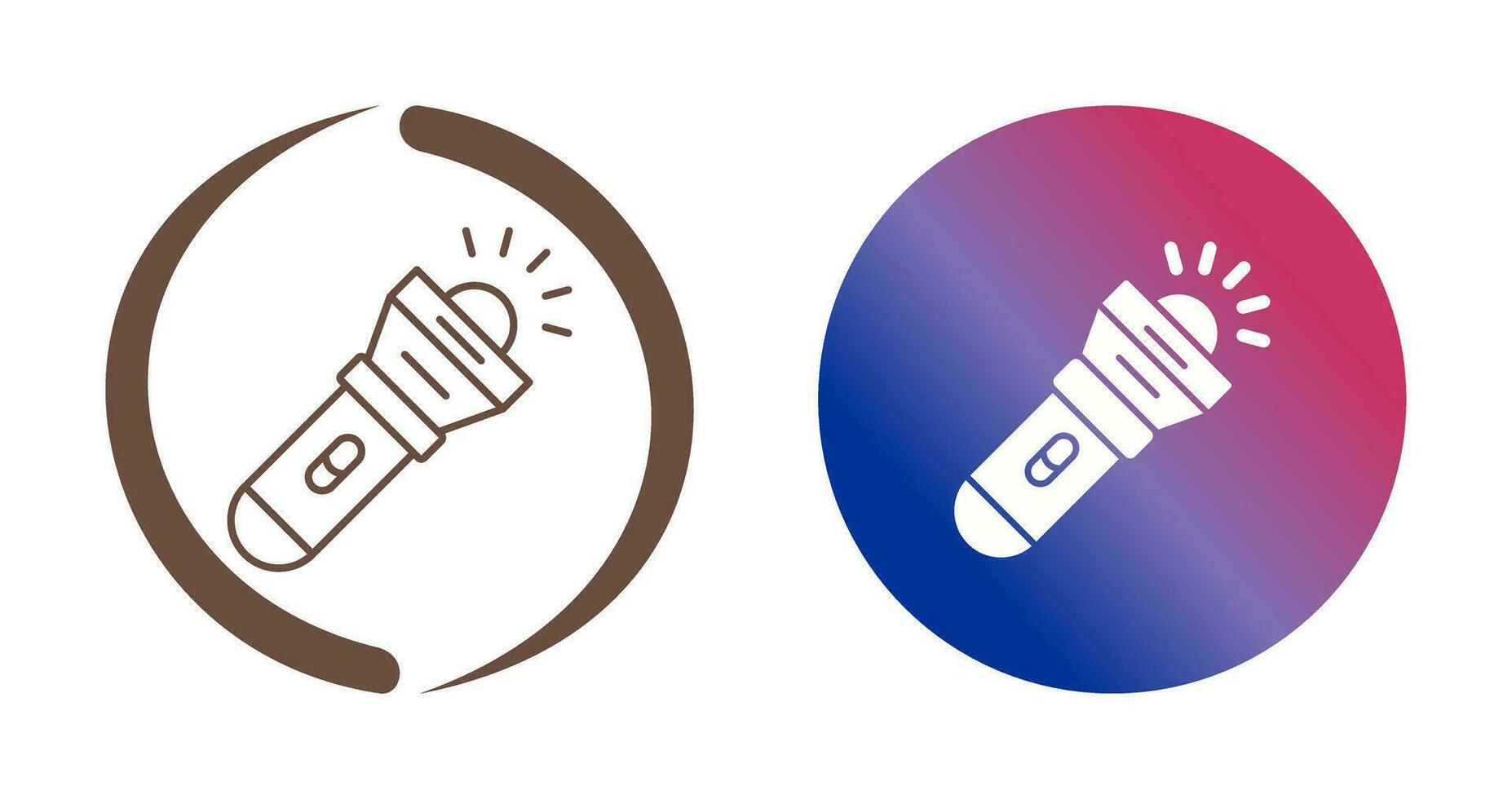 Flashlight Vector Icon