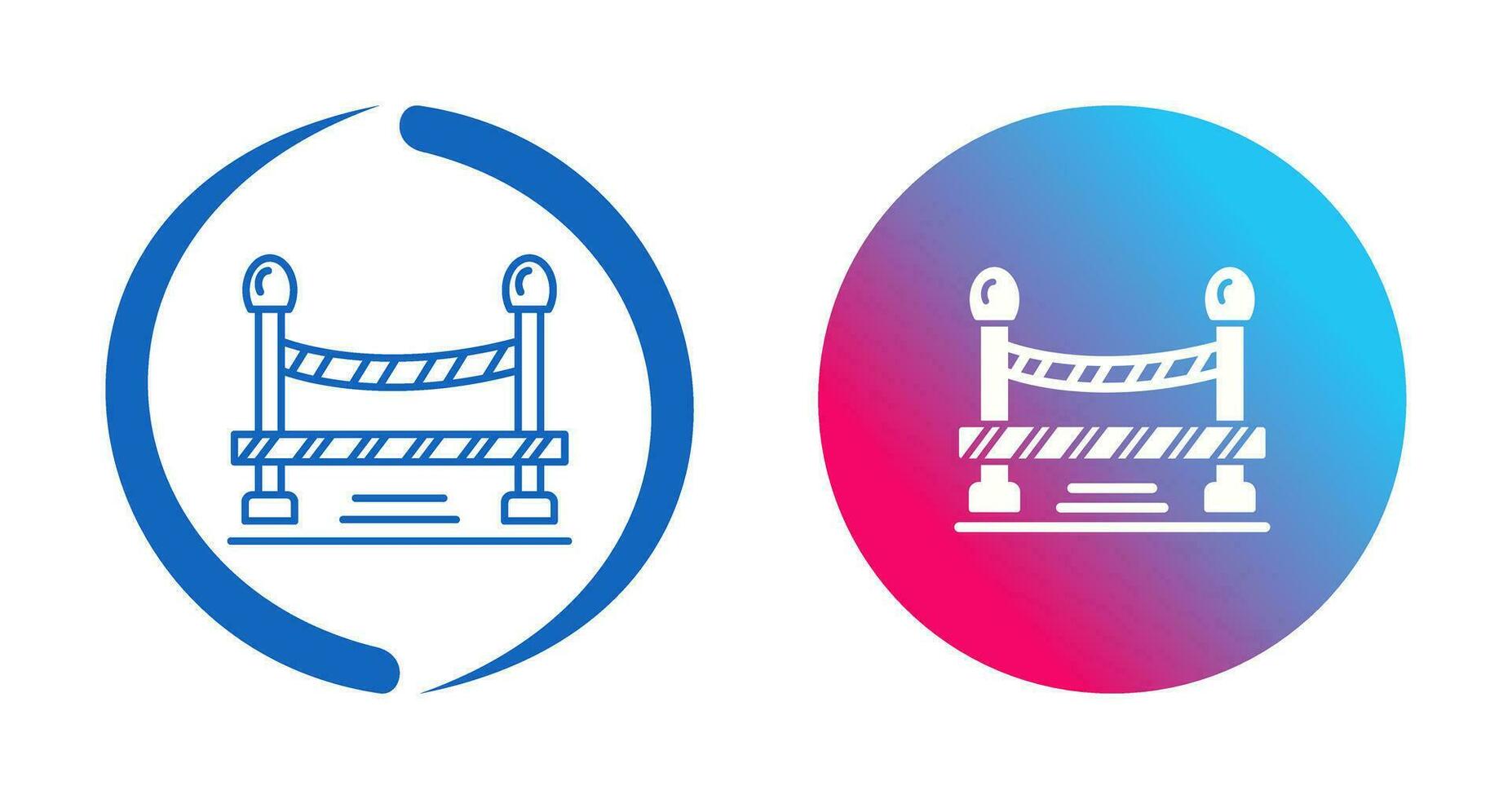 Do Not Cross Line Vector Icon