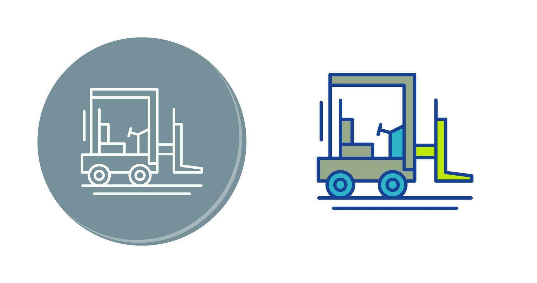 Forklift Vector Icon