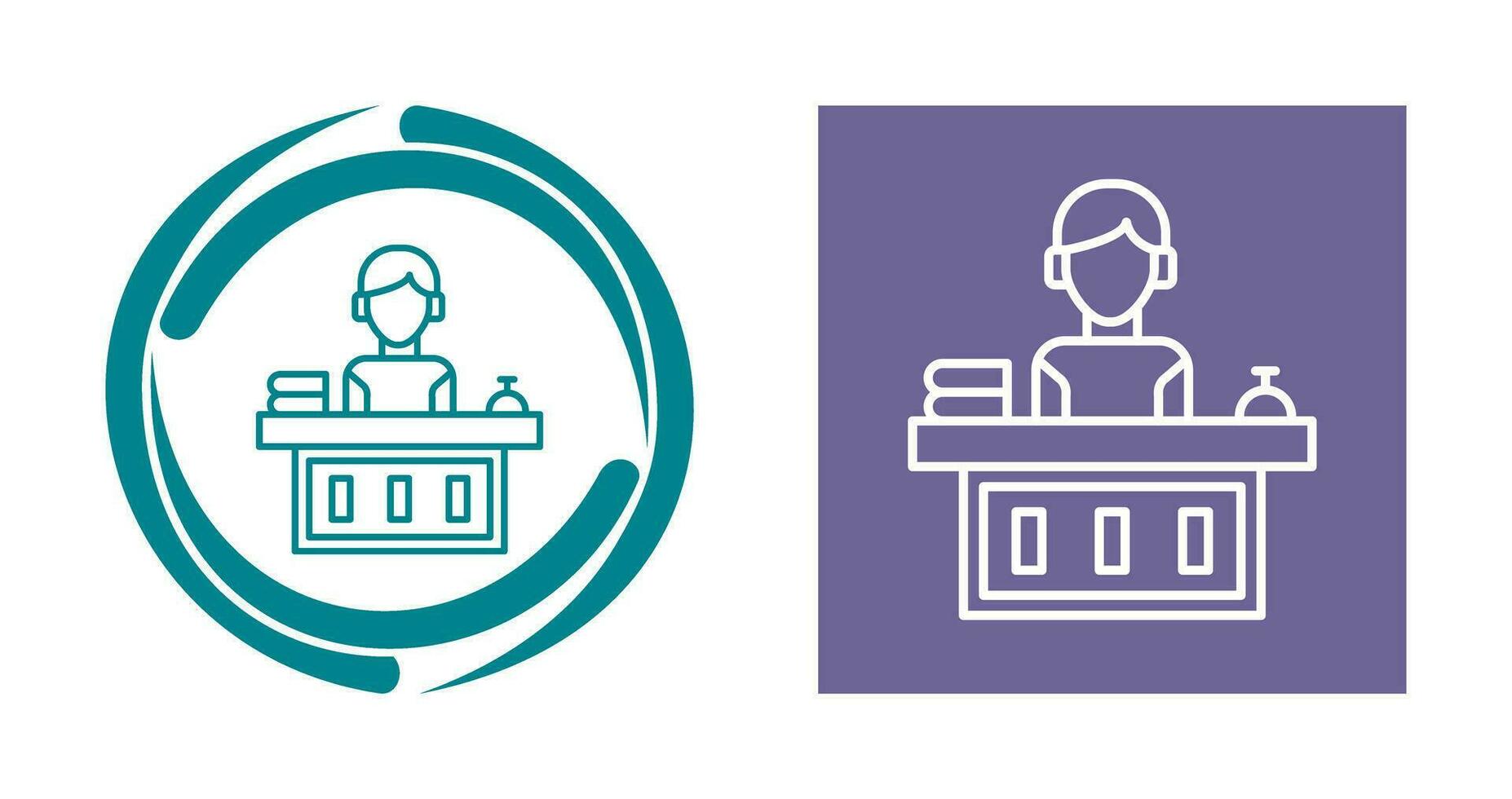 Office Reception Vector Icon