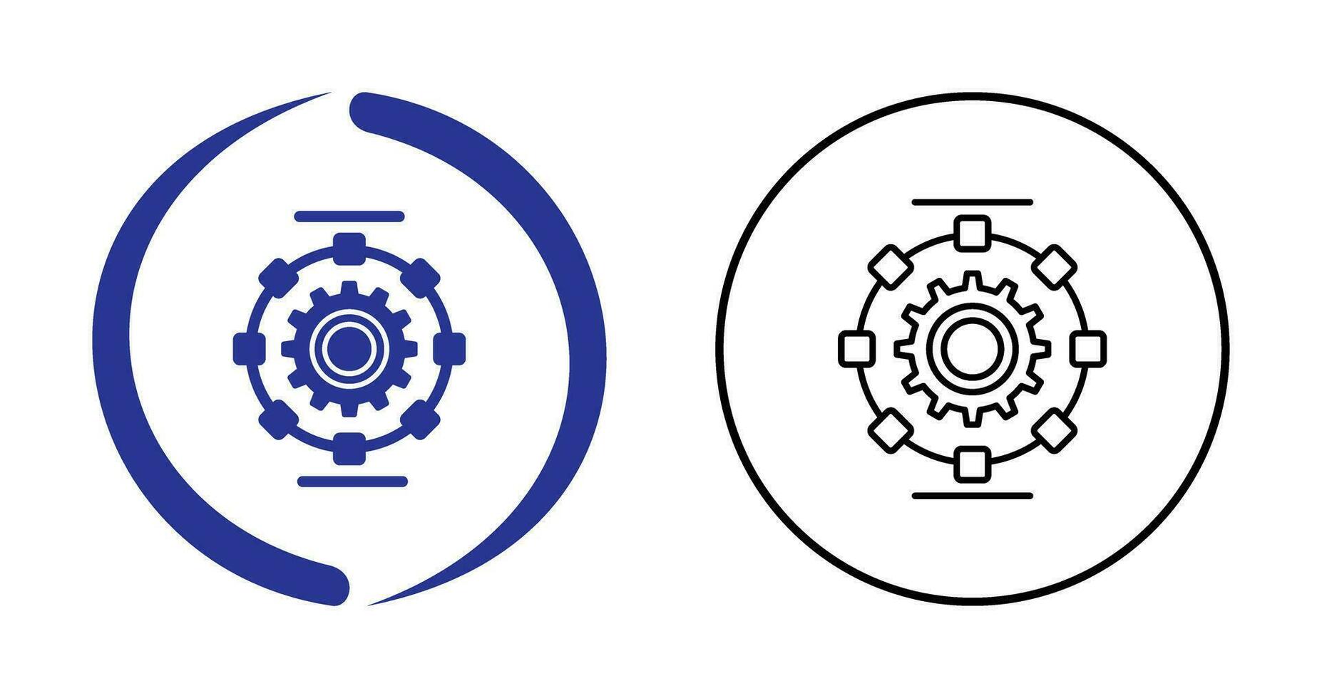 Automated Process Vector Icon