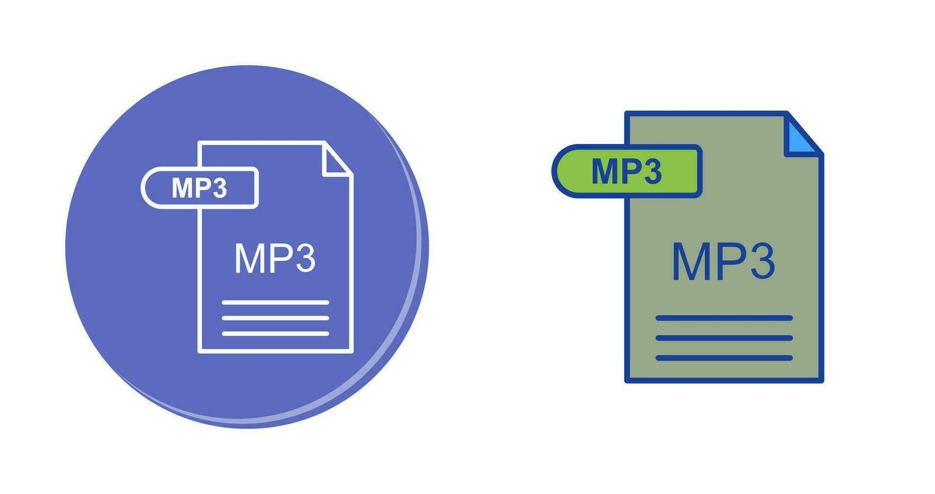 icono de vector de mp3