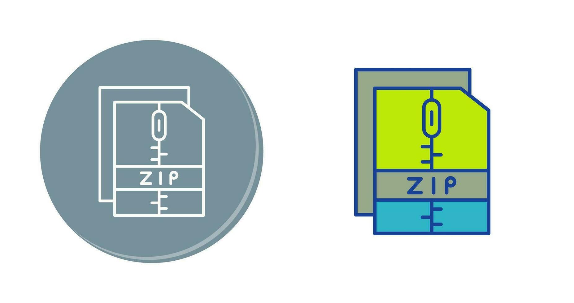 Zip File Vector Icon