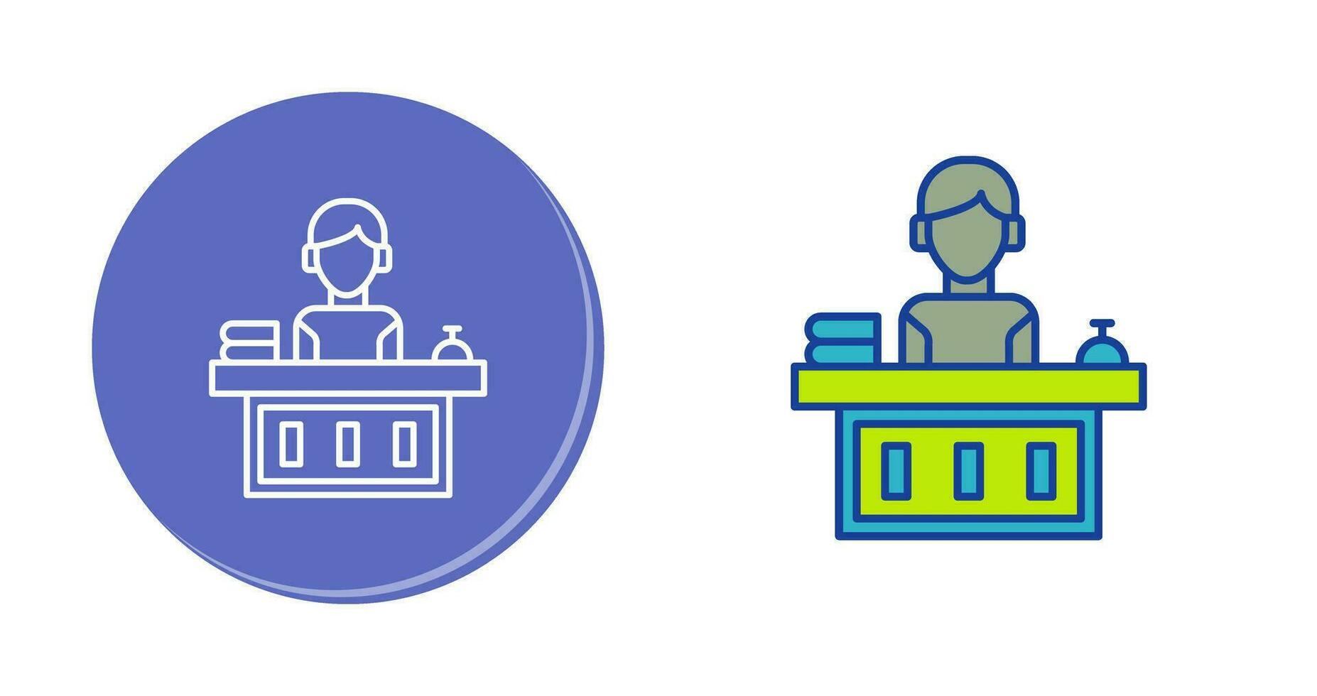 Office Reception Vector Icon