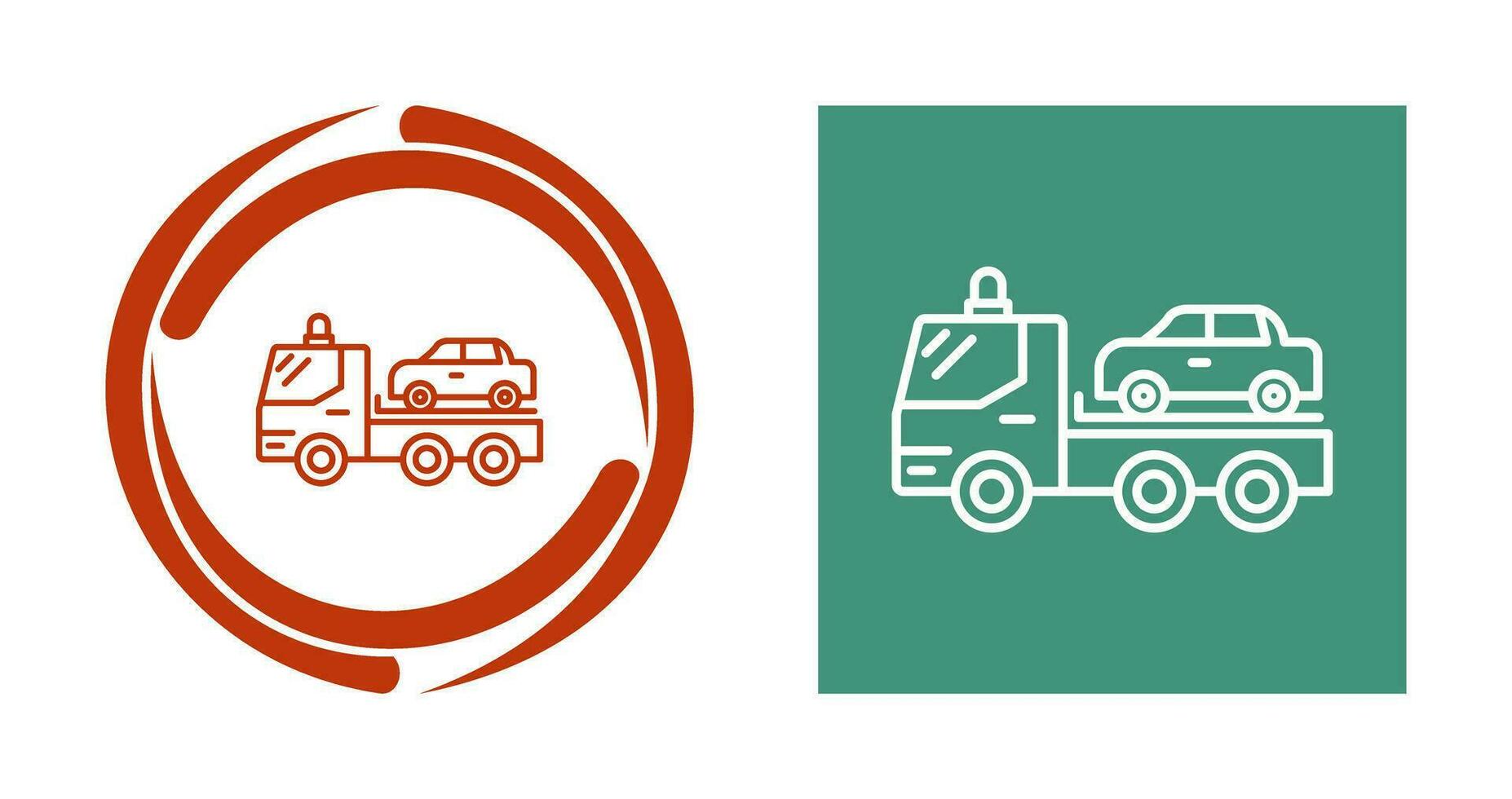 Tow Truck Vector Icon