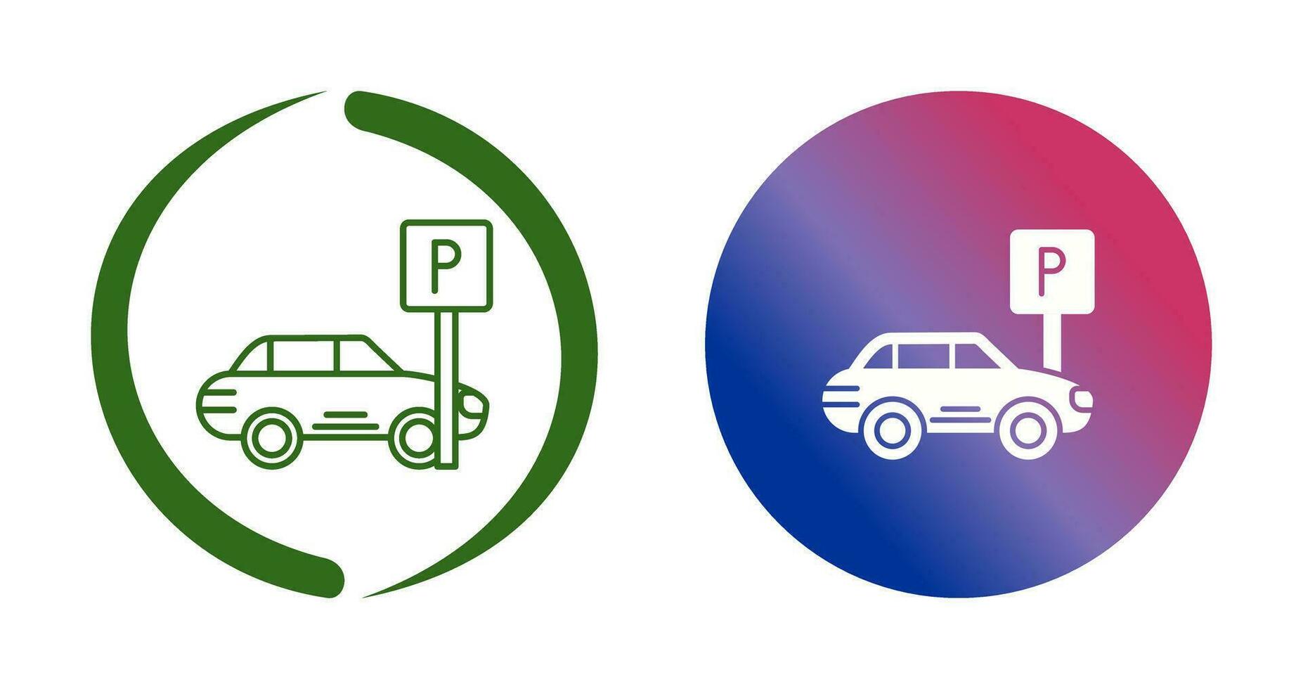 icono de vector de estacionamiento