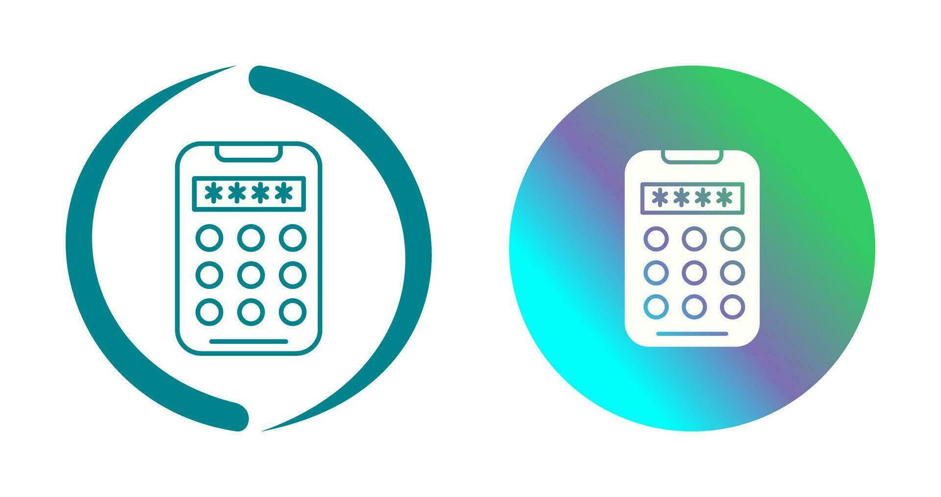 Pin Code Vector Icon