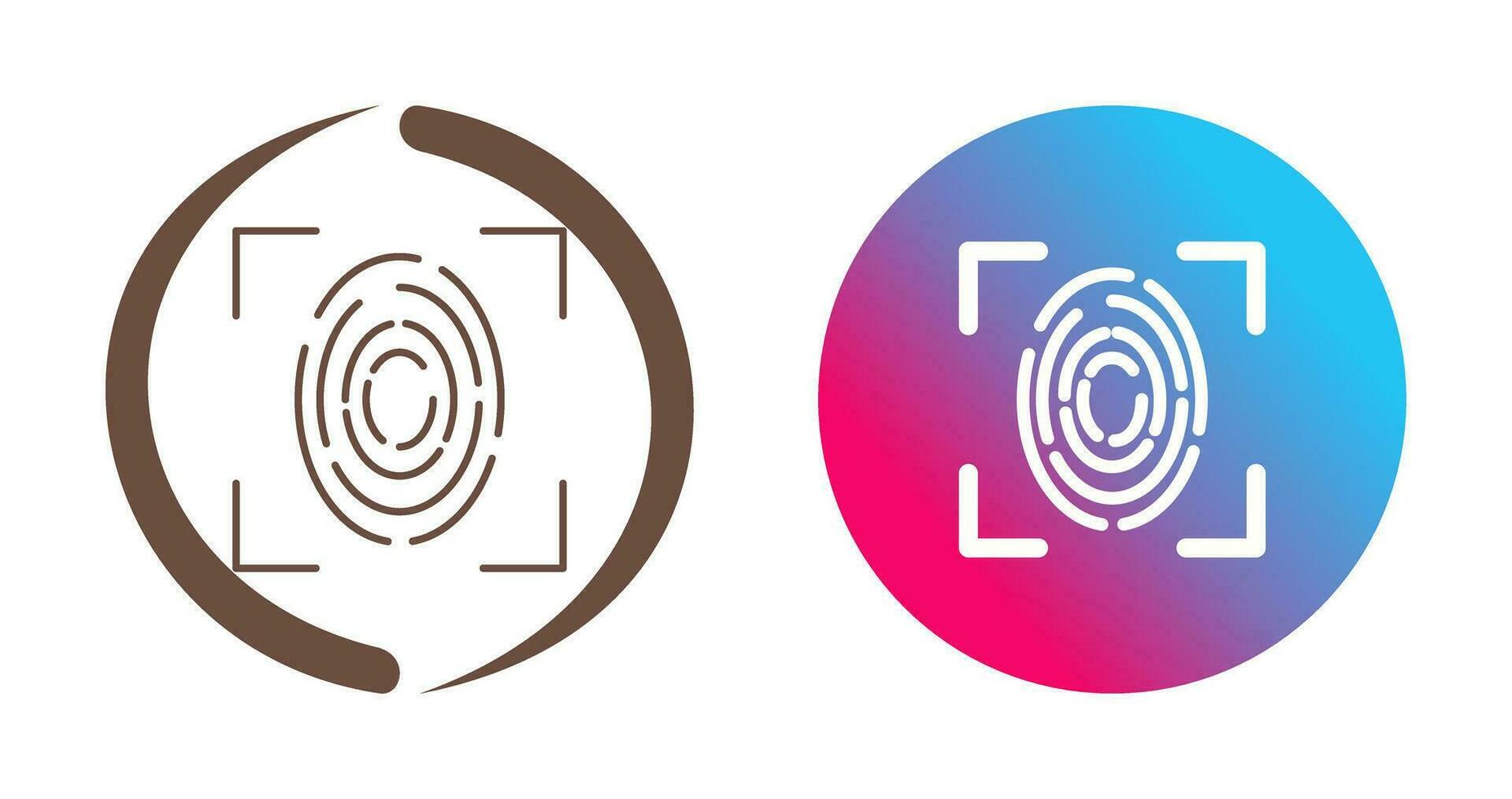 Fingerprint Vector Icon