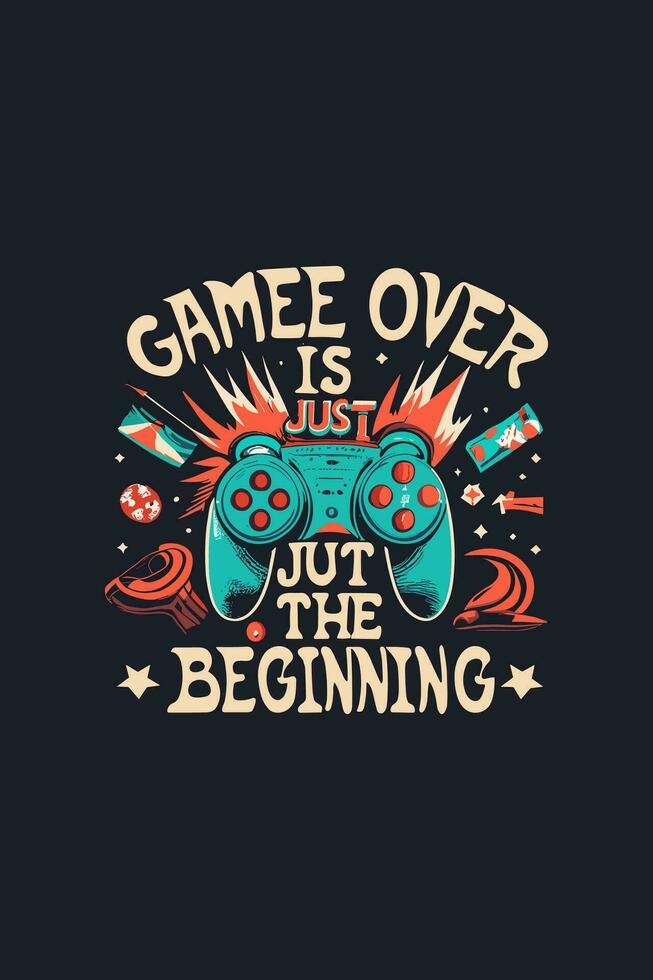vector gaming t shirt design