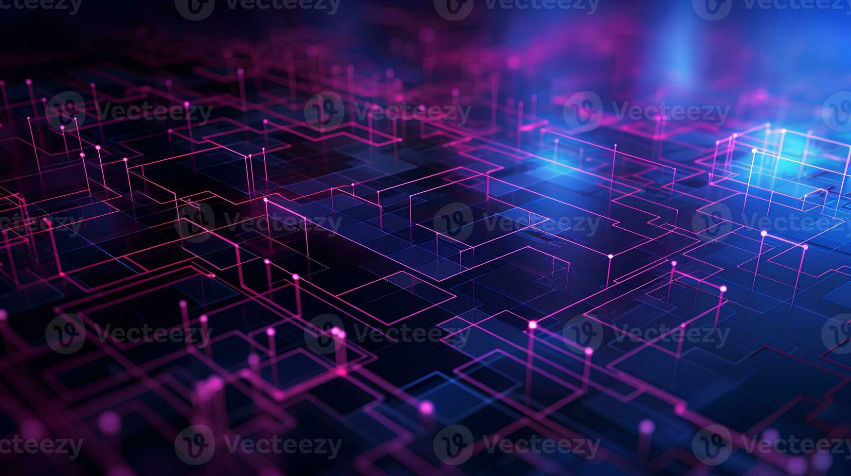 resumen digital futurista neón antecedentes. el concepto para infografía, datos visualización, y gráfico información. ai generativo foto