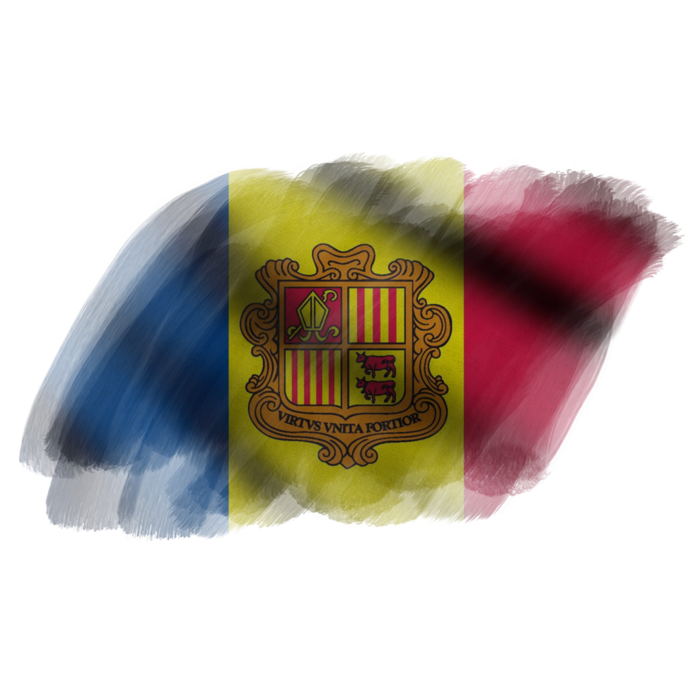 Andorra Waving Flag Brush png