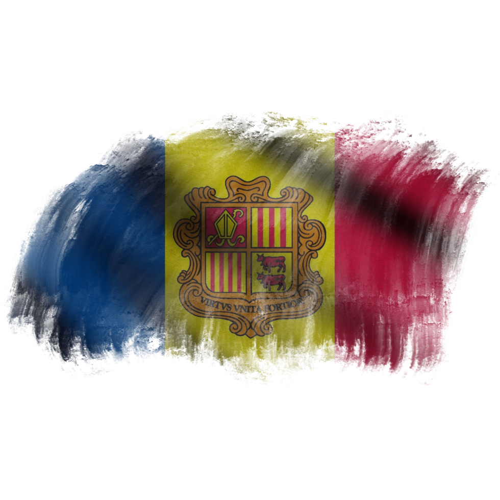 Andorra Waving Flag Brush png