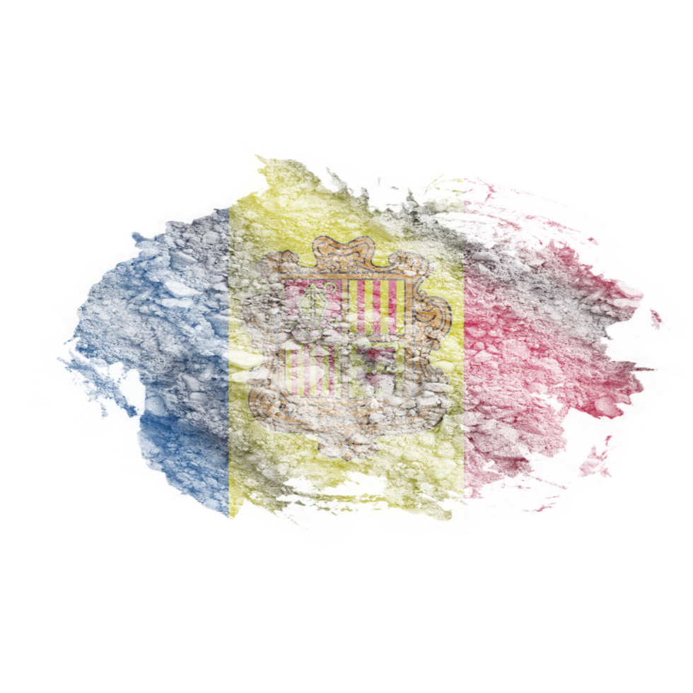 Andorra Waving Flag Brush png