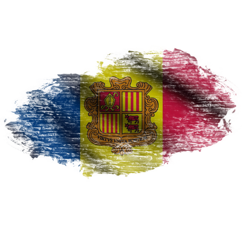 Andorra Waving Flag Brush png