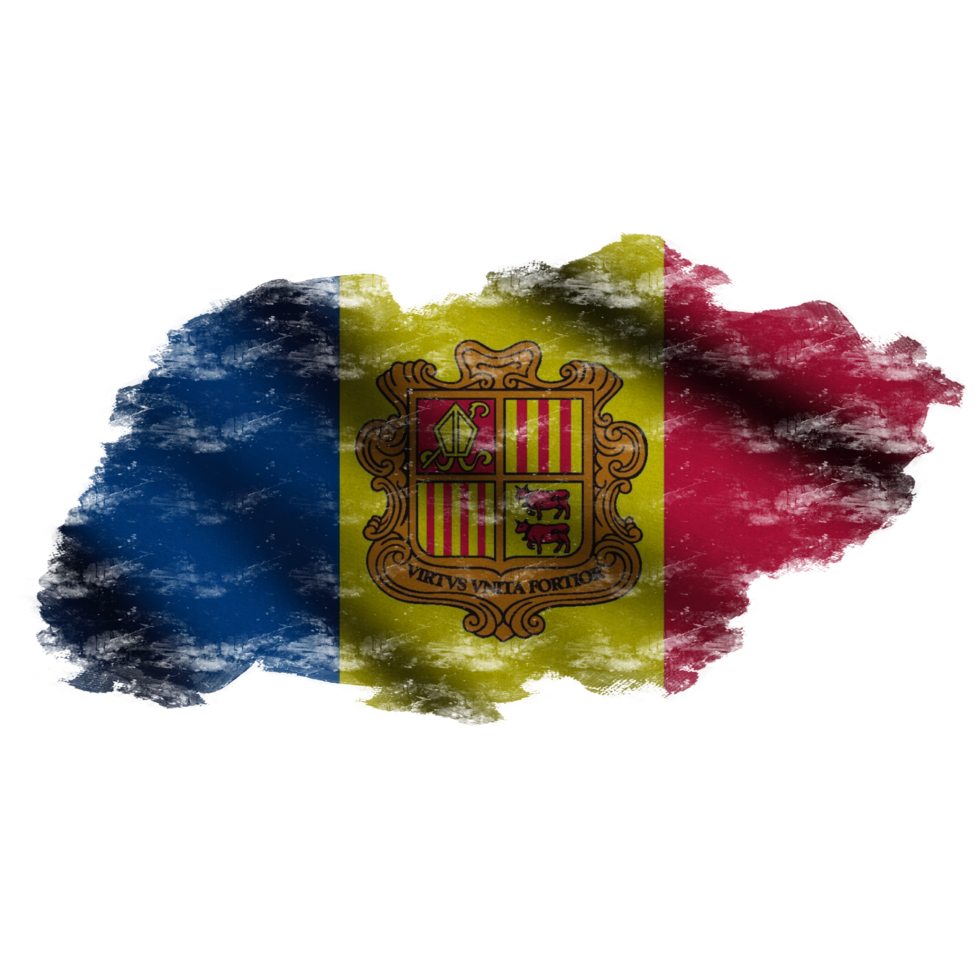 Andorra Waving Flag Brush png