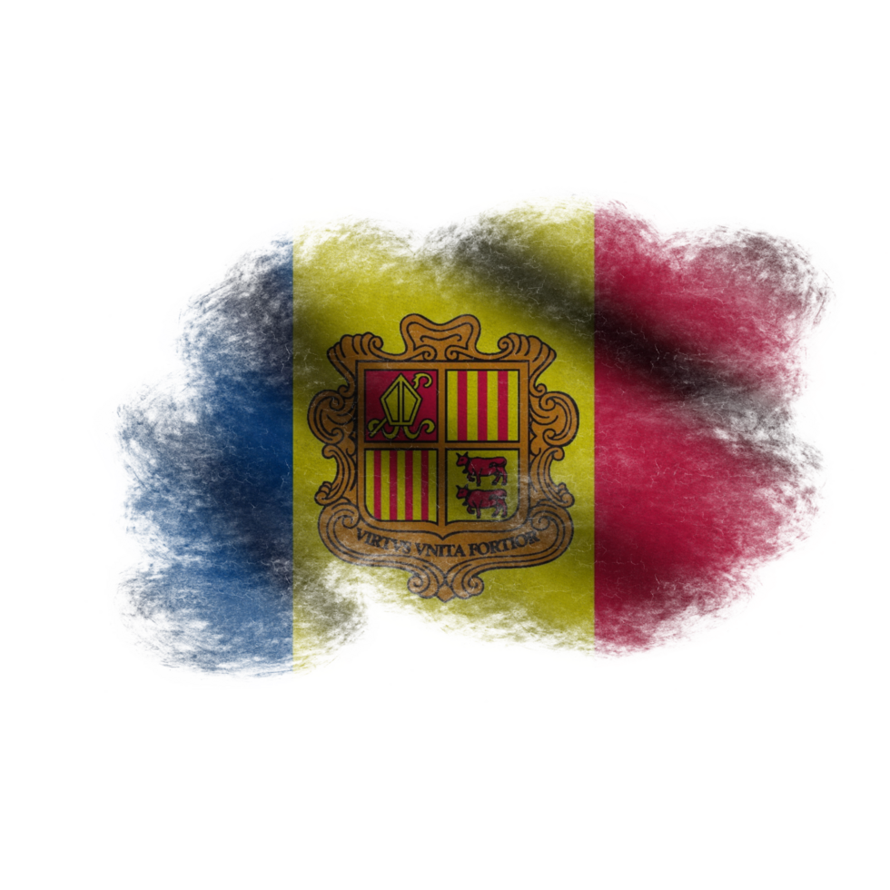 Andorra Waving Flag Brush png