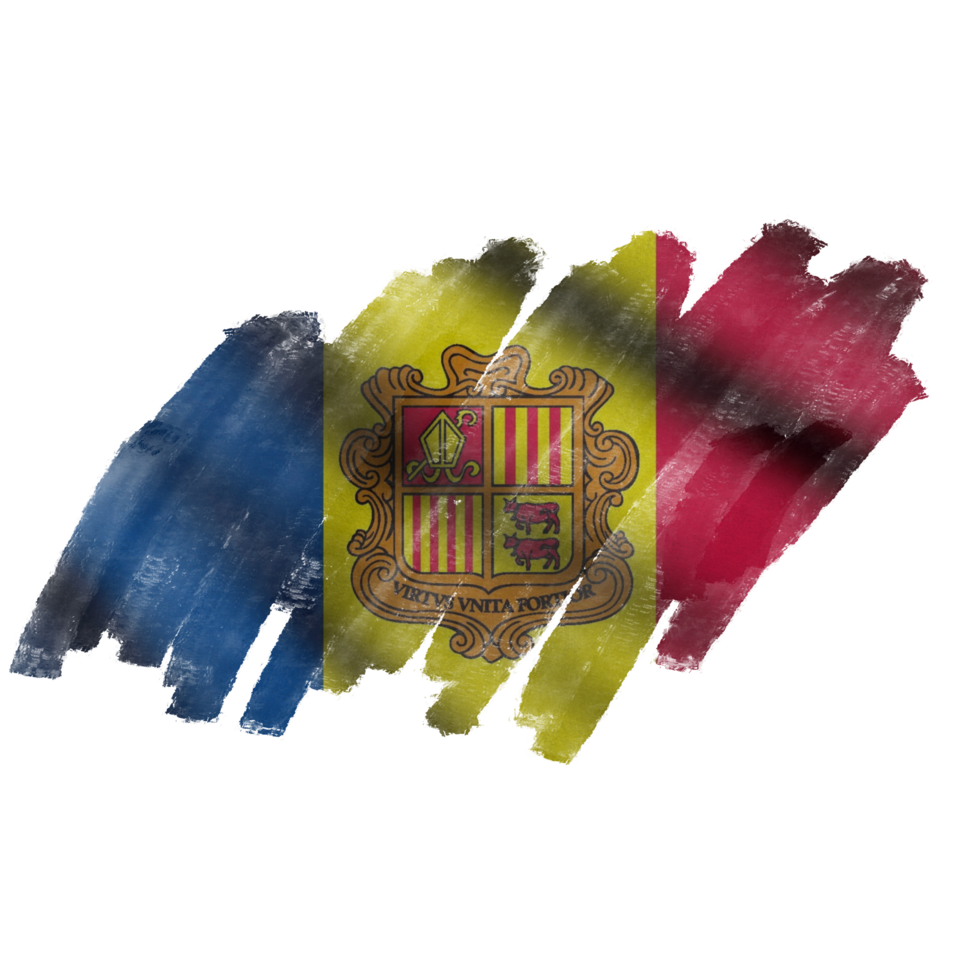 Andorra Waving Flag Brush png
