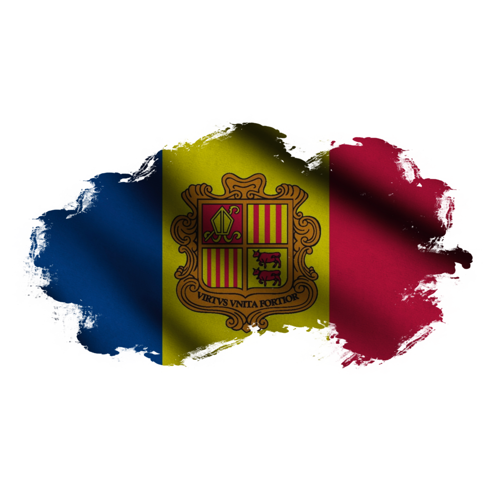Andorra Waving Flag Brush png