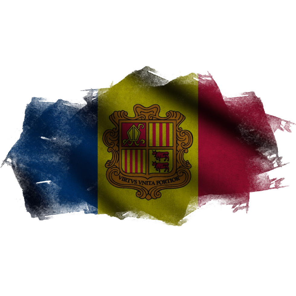 Andorra Waving Flag Brush png