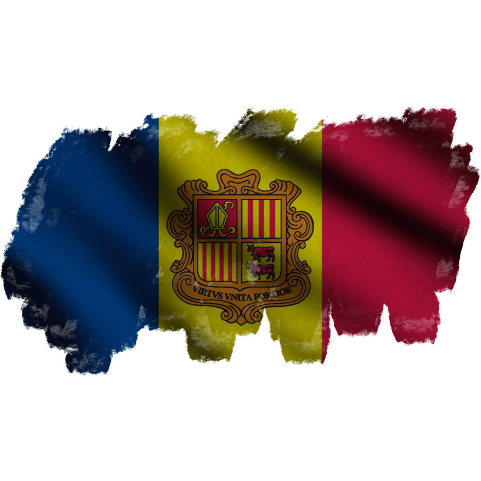 Andorra Waving Flag Brush png