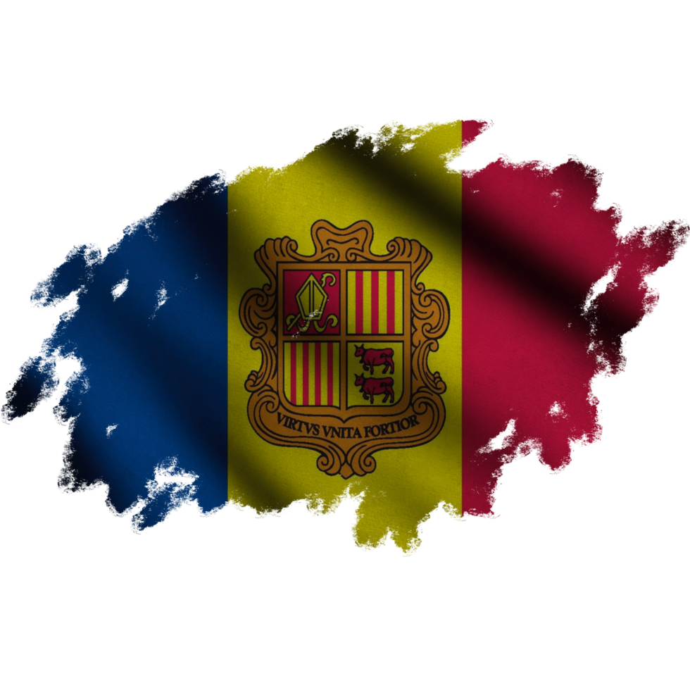 Andorra Waving Flag Brush png