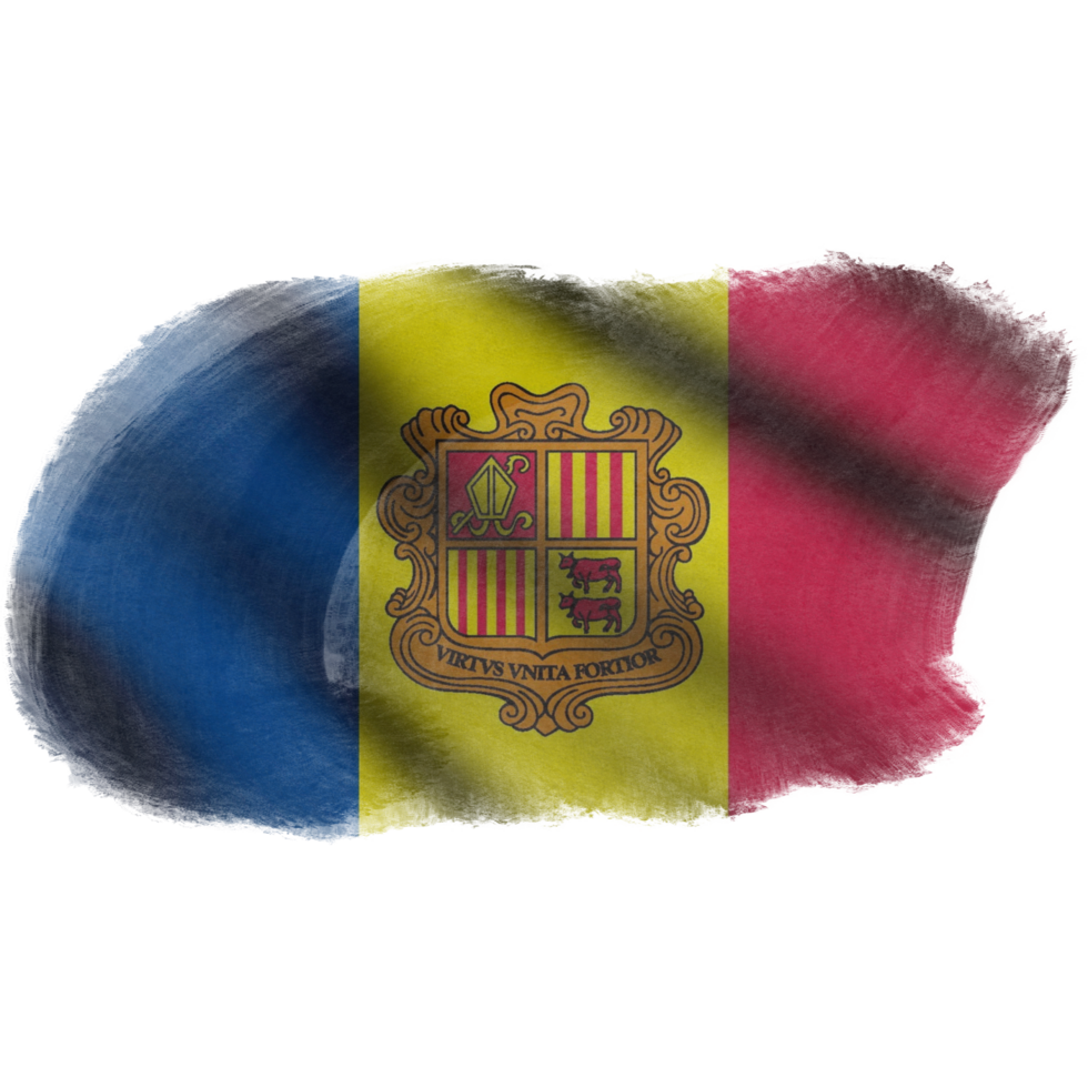 Andorra Waving Flag Brush png
