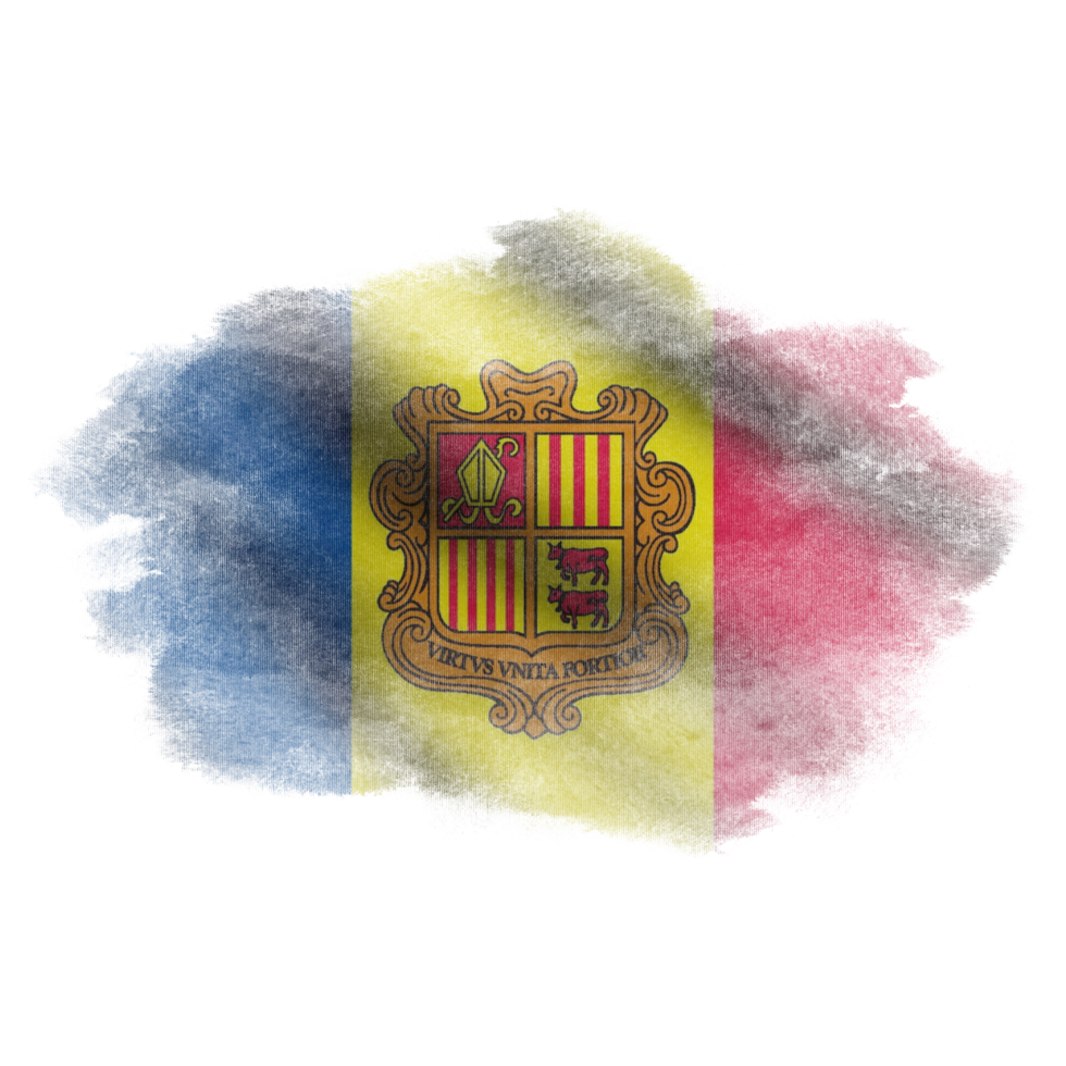 Andorra Waving Flag Brush png