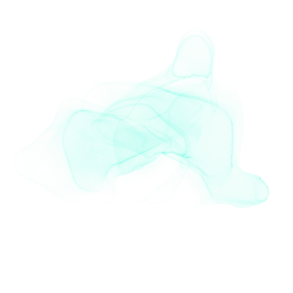 Cyan Alcohol Ink Shape png