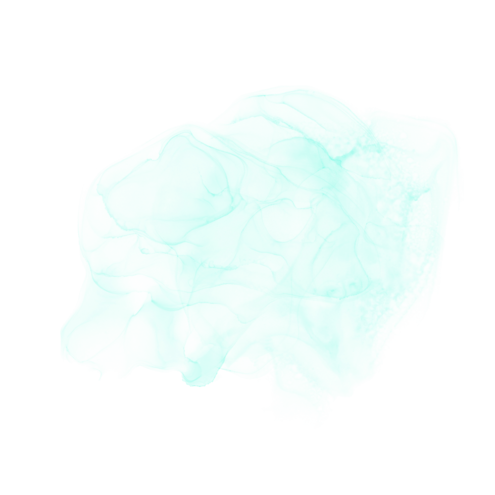 Cyan Alcohol Ink Shape png