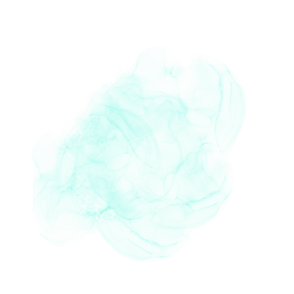 Cyan Alcohol Ink Shape png
