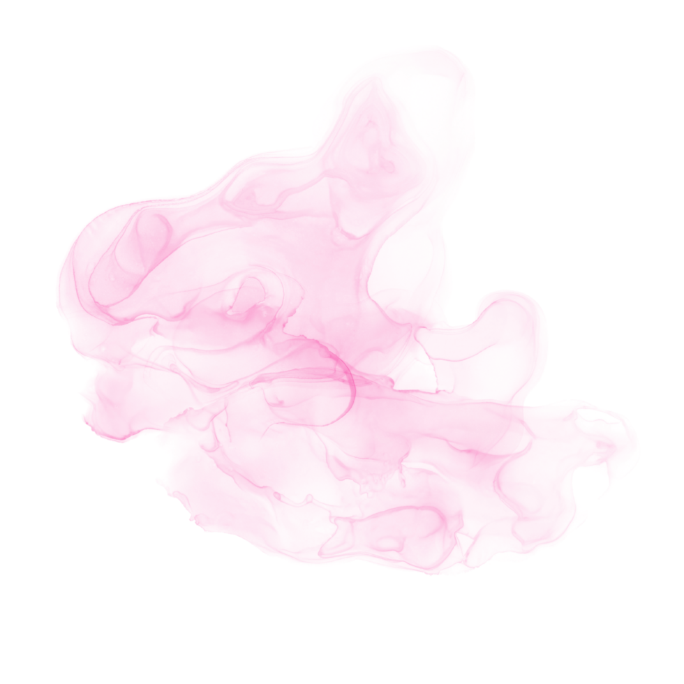 Pink Alcohol Ink Shape png