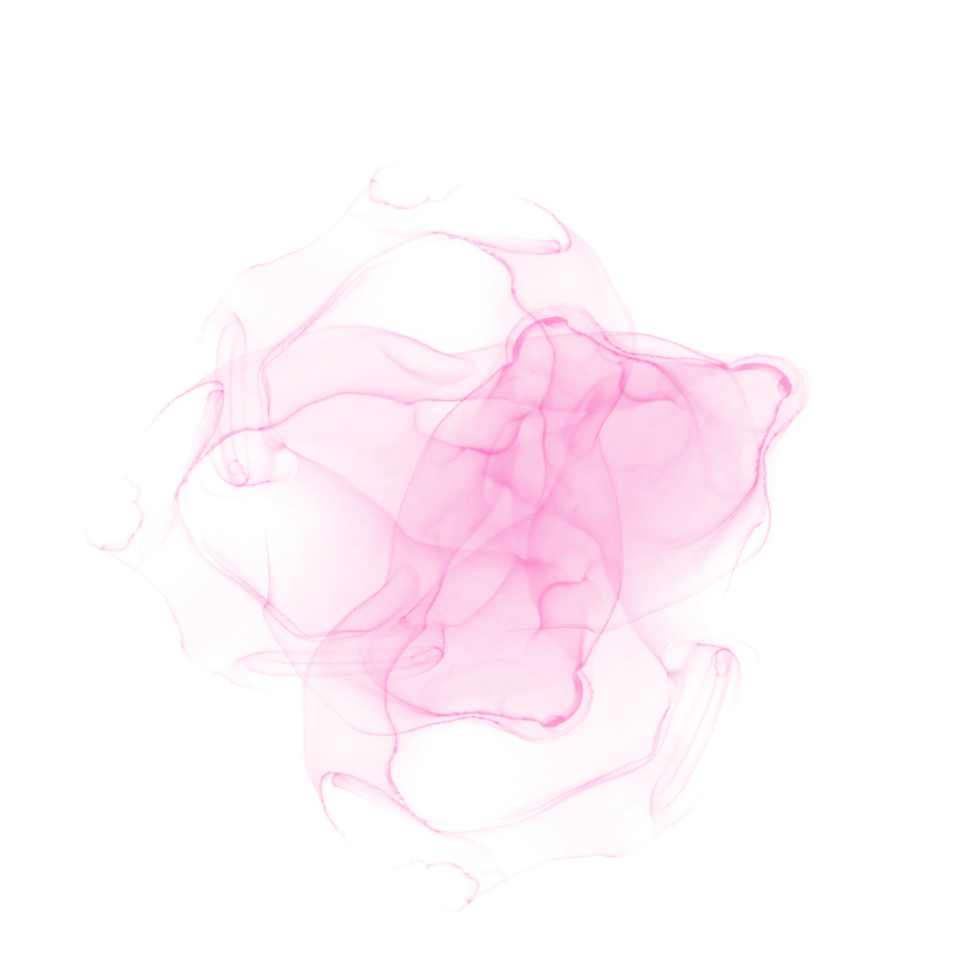 Pink Alcohol Ink Shape png