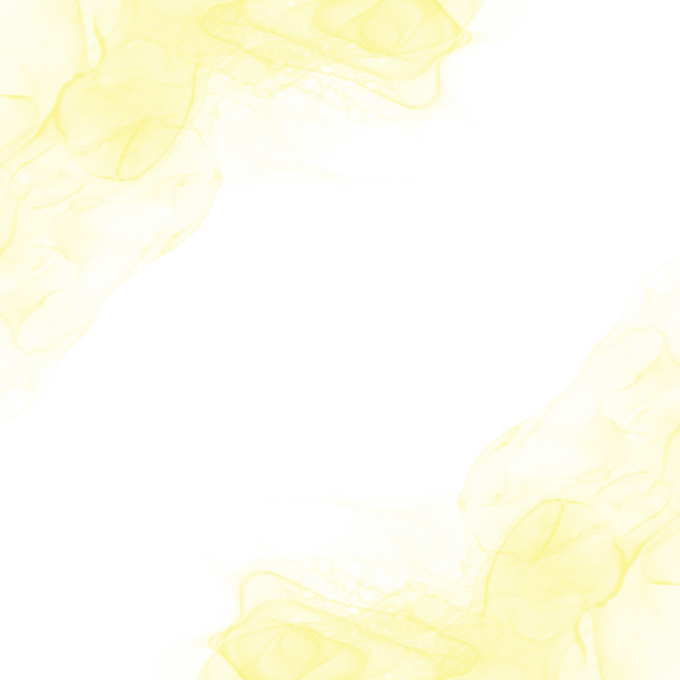 Yellow Ink Border Frame png