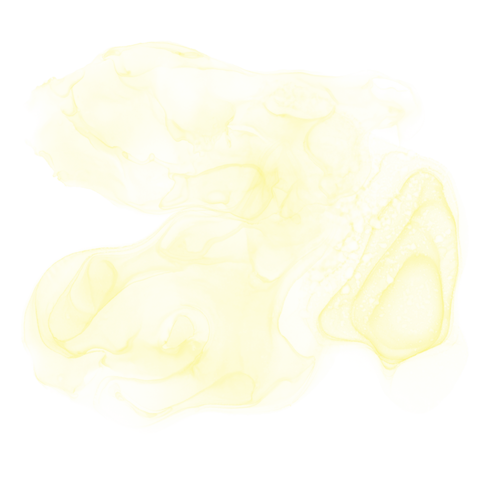 Yellow Alcohol Ink Shape png