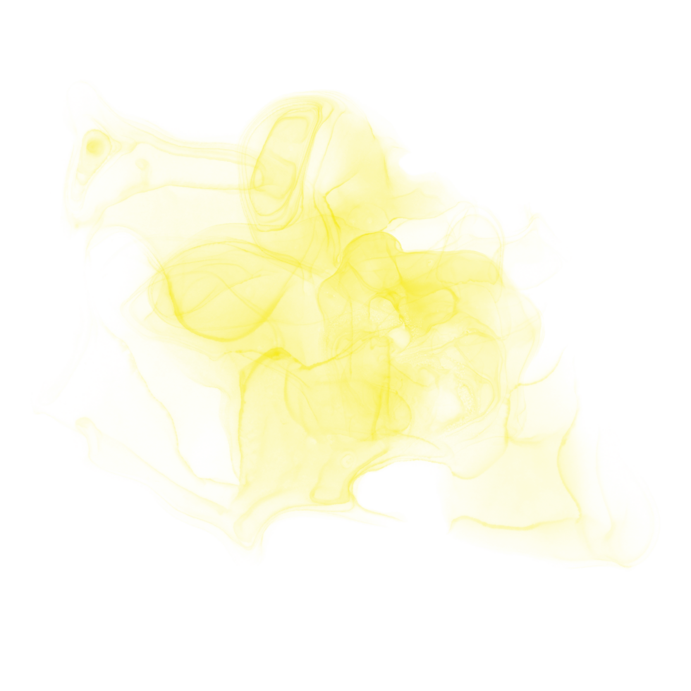 Yellow Alcohol Ink Shape png